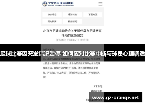 足球比赛因突发情况暂停 如何应对比赛中断与球员心理调适